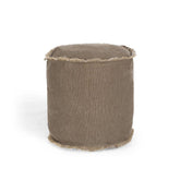 Lucas Round Pouffe Brown - Home4u
